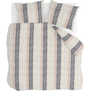 Walra Dekbedovertrek Remade Drawing Fishbones - 200x220 - 100% katoen - Off White