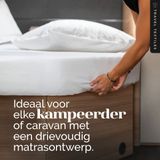 Walra Travel Textiles - Camper en caravan beddengoed - Multifit jersey hoeslaken - Lengtebed 3 delig - Grijs