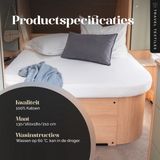 Walra Travel Textiles - Camper en caravan beddengoed - Multifit jersey hoeslaken - Queens bed - Grijs