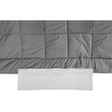 Walra Travel Textiles - Camper en caravan beddengoed - Dekbed 140 x 200 - Travel Bed-in-Bag - Lichtgrijs / Antraciet