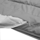 Walra Travel Textiles - Camper en caravan beddengoed - Dekbed 200 x 200 - Travel Bed-in-Bag - Lichtgrijs / Antraciet