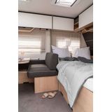 Walra Travel Textiles - Camper en caravan beddengoed - Dekbed 200 x 200 - Travel Bed-in-Bag - Lichtgrijs / Antraciet