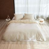 Walra - Yarrow Elegance - Dekbedovertrek - Zand - 100% Katoen