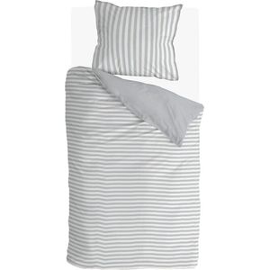 Walra - Soft&Cozy - Dekbedovertrek - Grijs - 100% Jersey Katoen - 1-Persoons