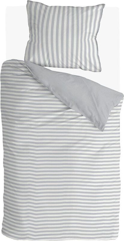 Walra - Soft&Cozy - Dekbedovertrek - Grijs - 100% Jersey Katoen - 1-Persoons