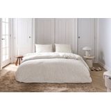 Walra - Remade Scribble Symphony - Dekbedovertrek - Beige - 140x220 cm - 1-Persoons - Duurzame keuze