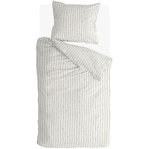 Walra - Remade Scribble Symphony - Dekbedovertrek - Beige - 140x220 cm - 1-Persoons - Duurzame keuze