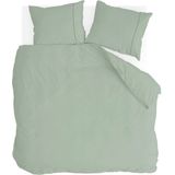 Walra - Remade Uni Essence - Dekbedovertrek - Groen - Katoen - 200x220 cm