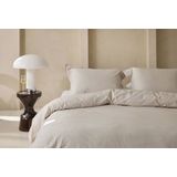 Walra - Linen Elegance - Dekbedovertrek - Zand - 50% Linen, 50% Katoen