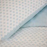 Walra - Warm Whispers - Dekbedovertrek - Off White / Blauw - 240x220 cm - 100% Flanel Katoen