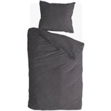 Walra - Soft Comfort - Dekbedovertrek - Antraciet - 140x220 - 100% Katoen