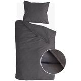 Walra - Soft Comfort - Dekbedovertrek - Antraciet - 140x220 - 100% Katoen