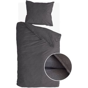 Walra - Soft Comfort - Dekbedovertrek - Antraciet - 140x220 - 100% Katoen