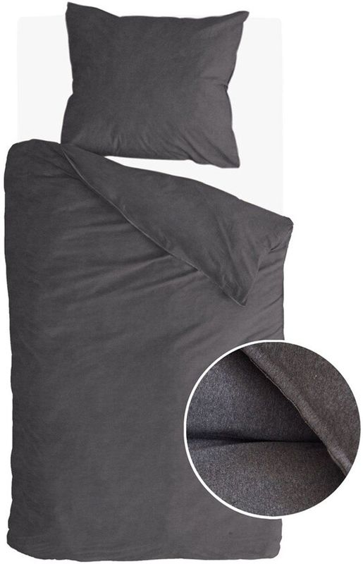 Walra - Soft Comfort - Dekbedovertrek - Antraciet - 140x220 - 100% Katoen
