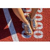 REEF - LITTLE TWISTED T - Teenslippers - Metallic - Glitter Vlechtdetails