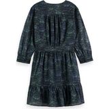 Scotch & Soda - Wrap Mini Jurk - Groen - Dames - Polyester