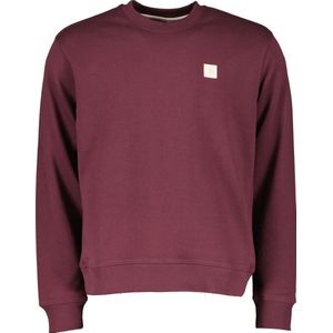 Scotch & Soda Regular fit Logo Badge Sweatshirt in Organic Cotton, Berry Wine 6637, M