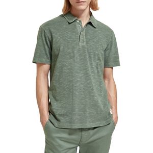 Scotch Soda Garment Dyed Pique Polo Heren