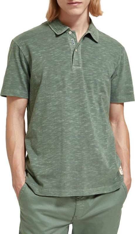 Scotch Soda Garment Dyed Pique Polo Heren