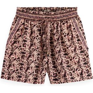 Scotch & Soda Block floral printed short Dames Broek
