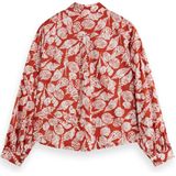 Scotch & Soda - Printed Balloon Overhemd - Dierenprint - Lange Mouwen