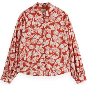 Scotch & Soda - Printed Balloon Overhemd - Dierenprint - Lange Mouwen
