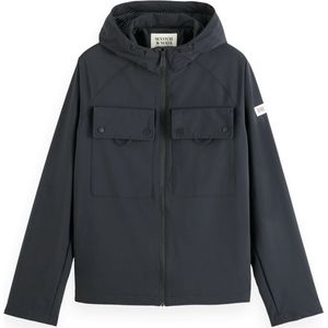 Scotch & Soda Anorak Softshelljas met capuchon voor heren (1 stuk), Zwart 0008, XXL