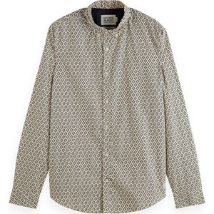 Overhemd - Katoen - Slim Fit - Lange Mouw - All-over Patroon