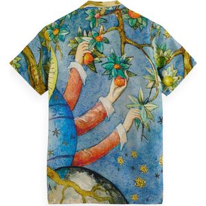 Scotch&Soda - 178432 - Overhemd - Korte Mouwen - Bedrukt - 100% Lyocell