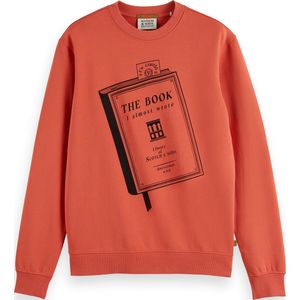 Scotch & Soda Front Artwork Sweatshirt Heren Trui