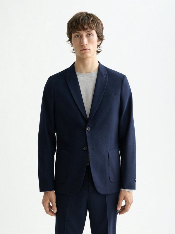 Scotch & Soda - Core Unconstructed Peak Lapel Blazer - Heren - Blazer