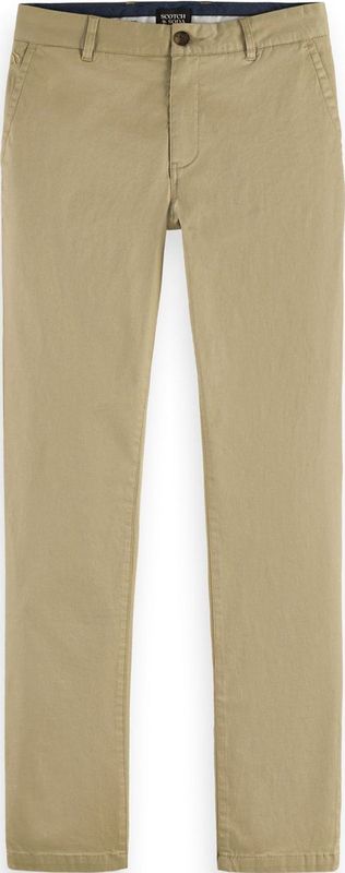 Scotch & Soda Core-Mott-Stretch Cotton Chino Pants voor heren, zand, 28W / 30L