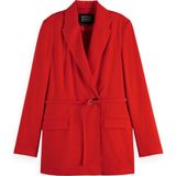 Blazers - Effen - Lange Mouw - Normale Pasvorm - Met Riem - Knoopsluiting