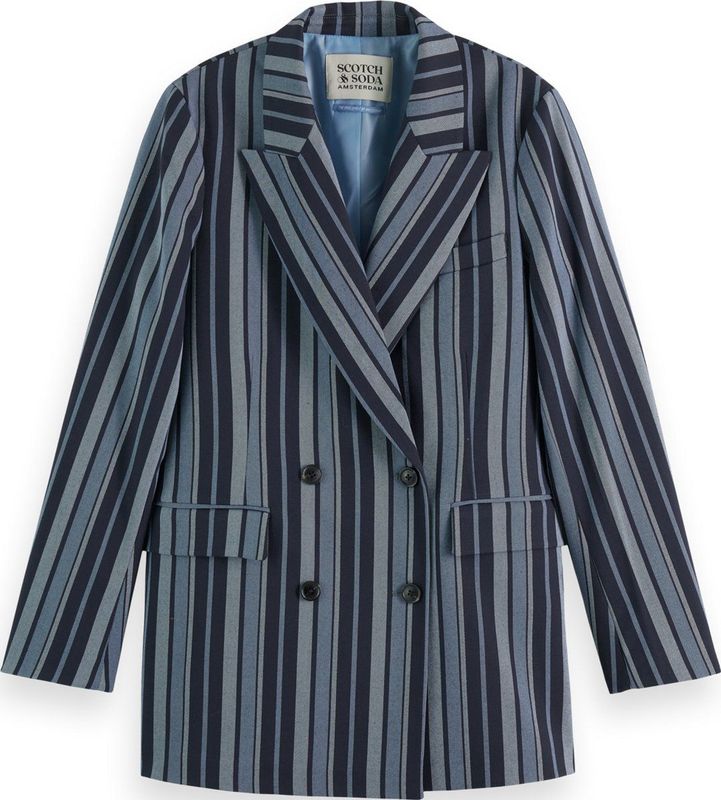 Scotch & Soda - 177603 Blazer - Zwart - Katoen