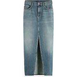 Scotch & Soda - 178152 - Midi Rok - Zwart - Viscose