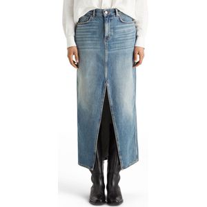 Scotch & Soda - 178152 - Midi Rok - Zwart - Viscose