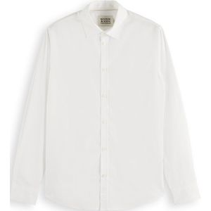 Katoen Overhemd - Effen - Slim Fit - Lange Mouwen - Turn-Down Kraag