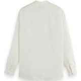 Scotch & Soda - Linen Shirt - T-shirt - Gebroken Wit - 100% Katoen