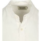 Scotch & Soda - Linen Shirt - T-shirt - Gebroken Wit - 100% Katoen