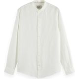 Scotch & Soda - Linen Shirt - T-shirt - Gebroken Wit - 100% Katoen