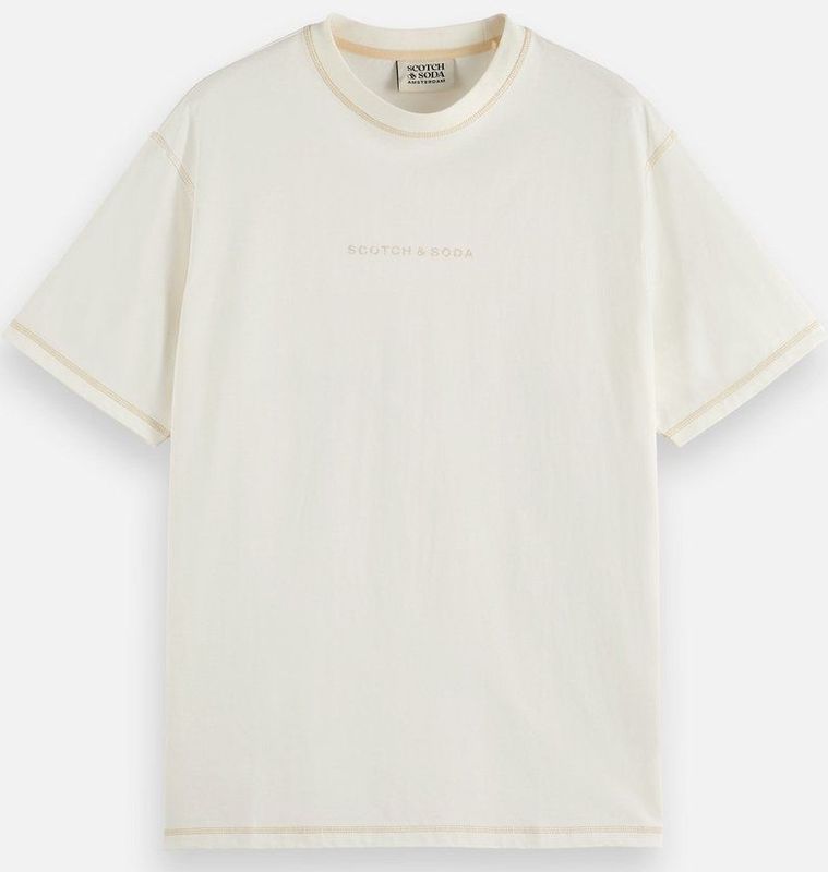 SCOTCH & SODA - Core Logo Front - T-shirt - Effen - Katoen