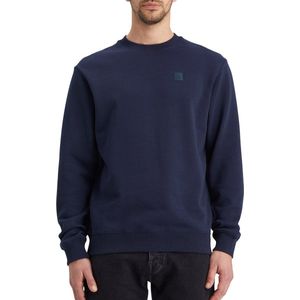 Scotch & Soda, Sweatshirts & Hoodies, Heren, Blauw, L, Katoen, Heren Core Logo Sweatshirt