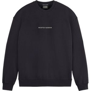 Scotch & Soda Zwart Sweatshirt met Logo - Training voor Heren
