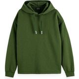Scotch & Soda - Core 3 Crosses Hoodie - Groen - Katoen