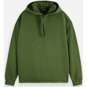 Scotch & Soda - Core 3 Crosses Hoodie - Groen - Katoen