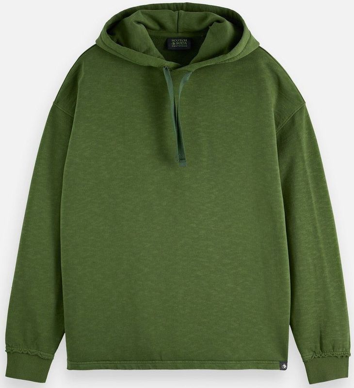 Scotch & Soda - Core 3 Crosses Hoodie - Groen - Katoen