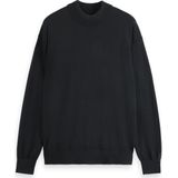 Scotch & Soda - Zwart Relaxte Mock Neck Pullover voor Heren