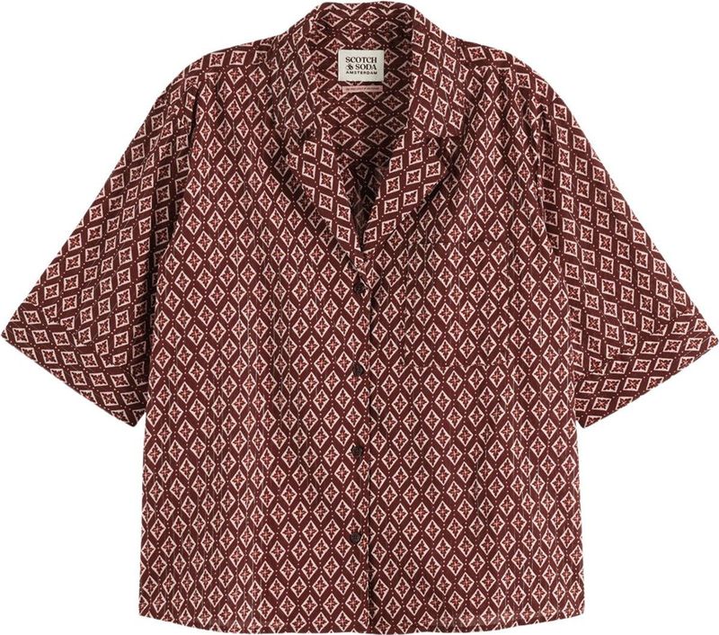 Scotch Soda Lurex Print Top Dames ()