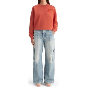 Scotch & Soda Regular Fit Sweatshirt with Front and Back Artwork Dames Trui