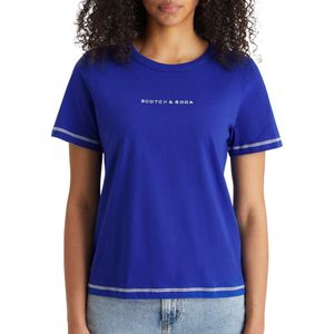 Scotch Soda Regular Flatlock Detail Shirt Dames